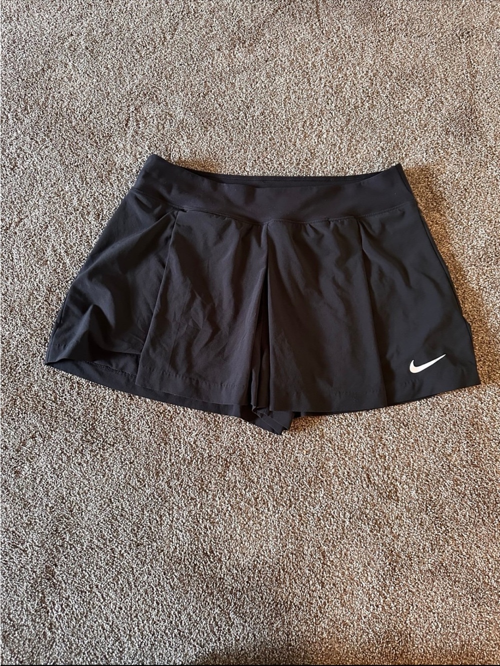 Nike Black Women’s Athletic Skort with White Swoosh